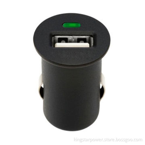 Mini USB car charger, LED indicator, 5V DC, 1A, F8Z445ea
